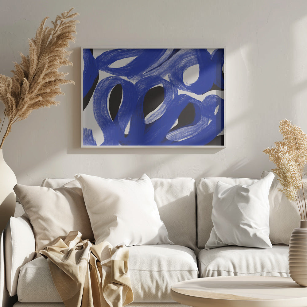 Blue Zen stroke | Poster