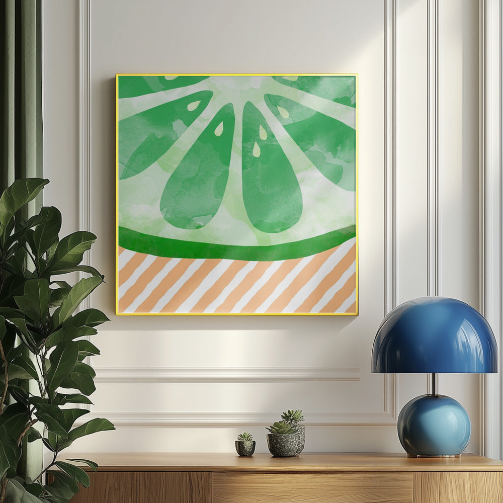 Lime Abstract | Poster