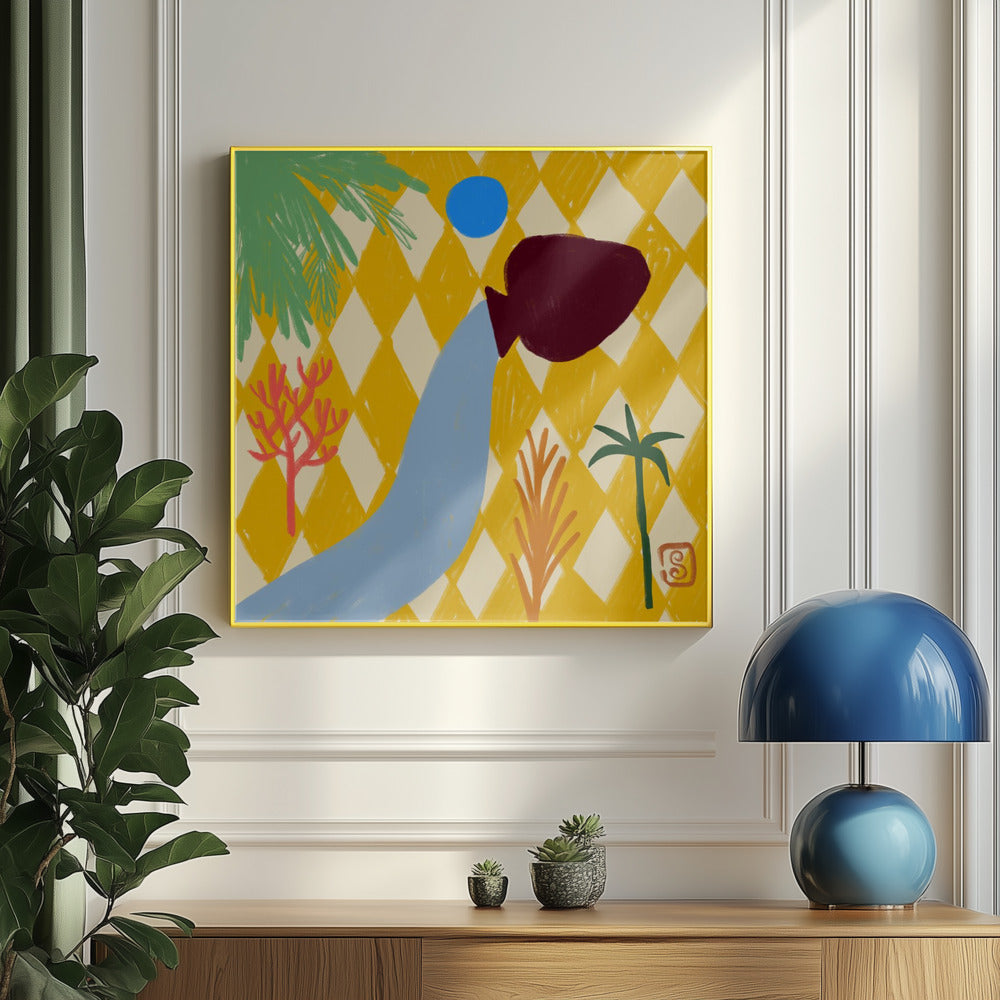 Vibrant Oasis Flow | Poster