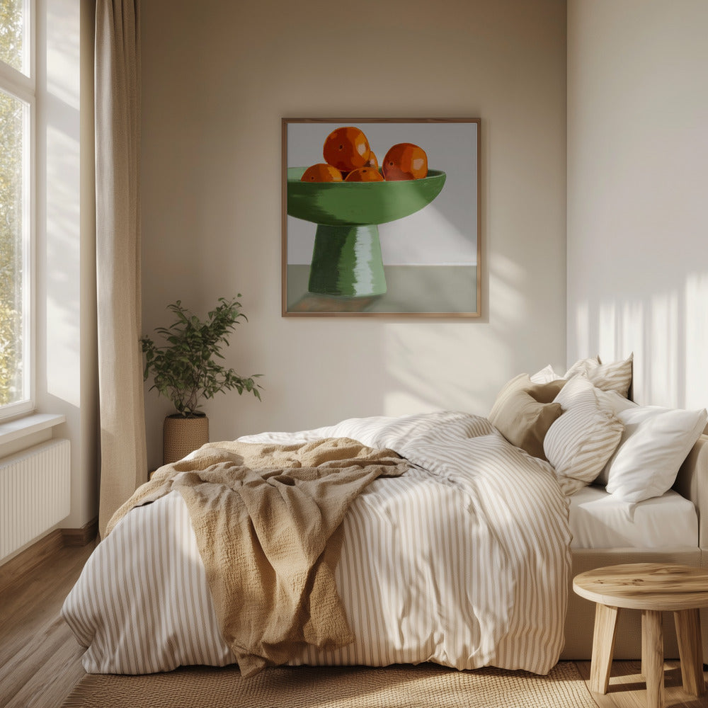 Mandarins in fruit bowl | Poster
