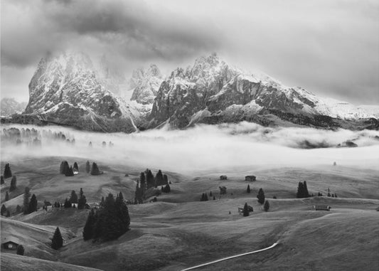 Neblige Dolomiten | Fototapeten