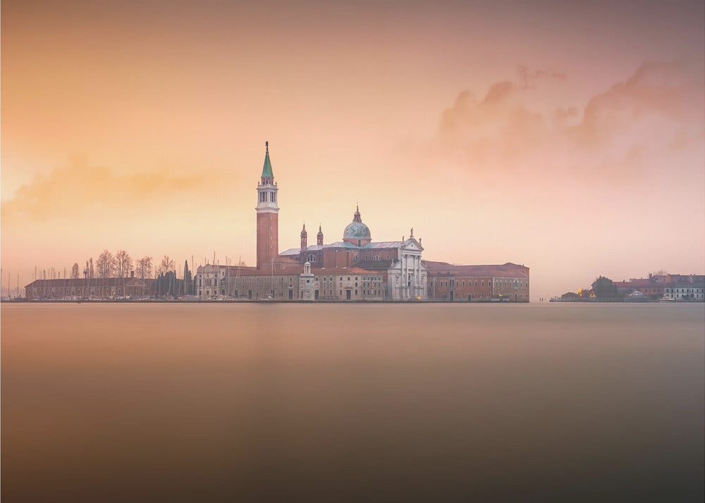 Amanecer rosado en Venecia | Papel Pintado Fotográfico