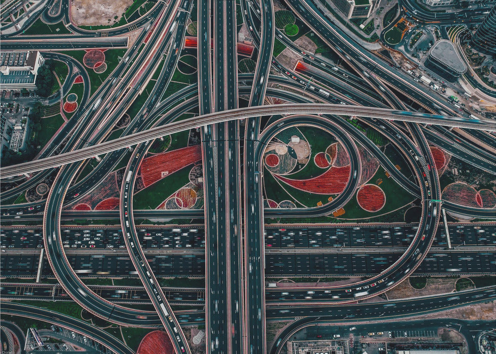 labyrinthe urbain | Tableaux sur Toile