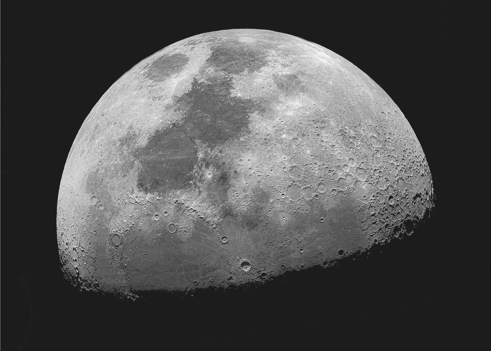 Oh regarde la lune, elle brille là-haut | Tableaux sur Toile