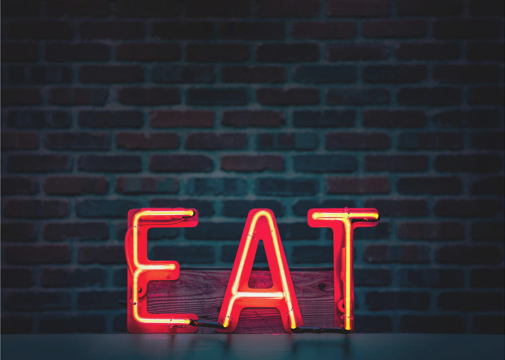 Ät i Neon | Fototapet