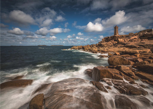 Il faro di Ploumanac'h | Carta da Parati Fotografica