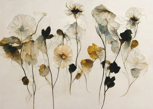 Hermosas flores secas | Impresiones en Lienzo
