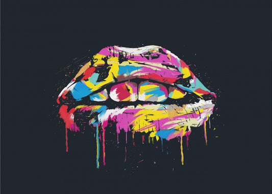 Labbra colorate | Stampe su Tela