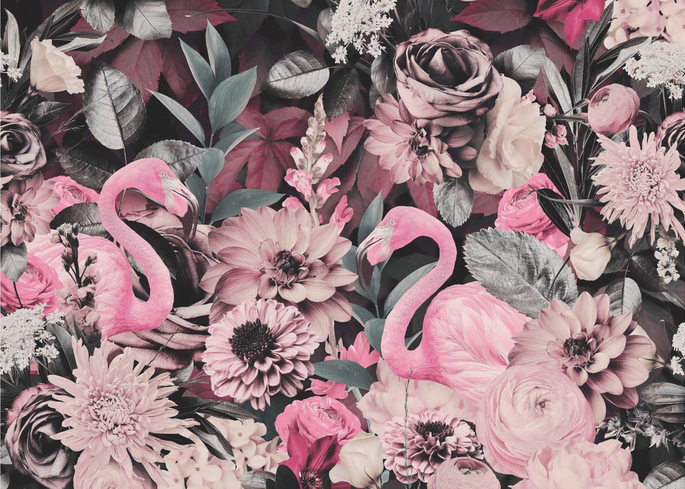 Flamingoträdgården nr 2 | Fototapet