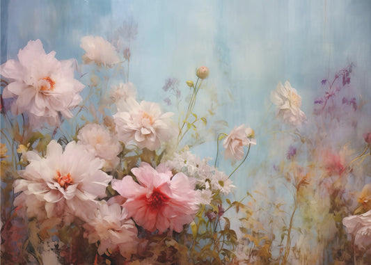 Fa Vintage Blomster 65 | Fototapeter