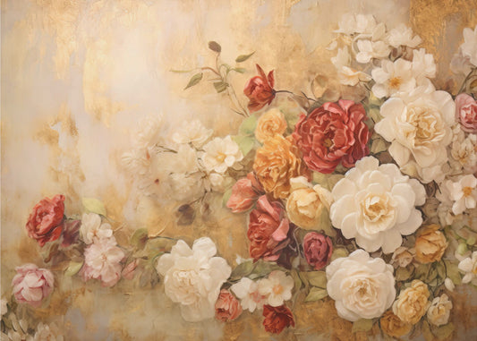 Fa Vintage Blomster 77 | Fototapeter
