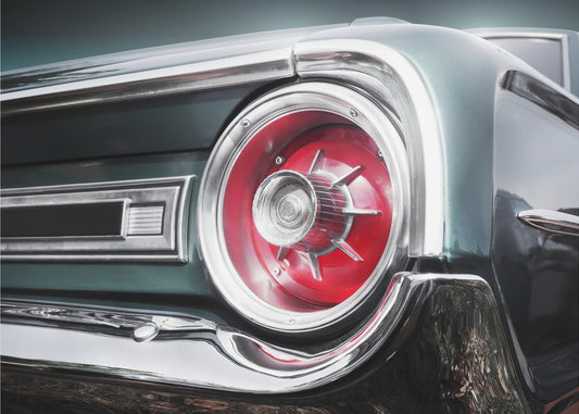 Auto classica americana Galaxie 500 1964 Posteriore | Stampe su Tela