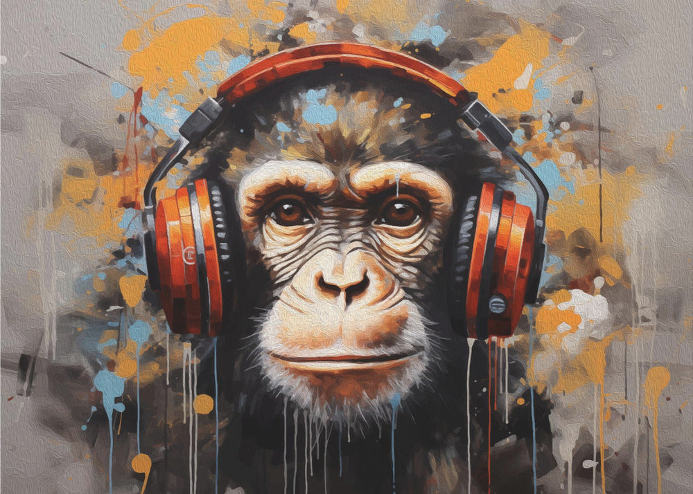 DJ Monkey | Wydruki na łótnie