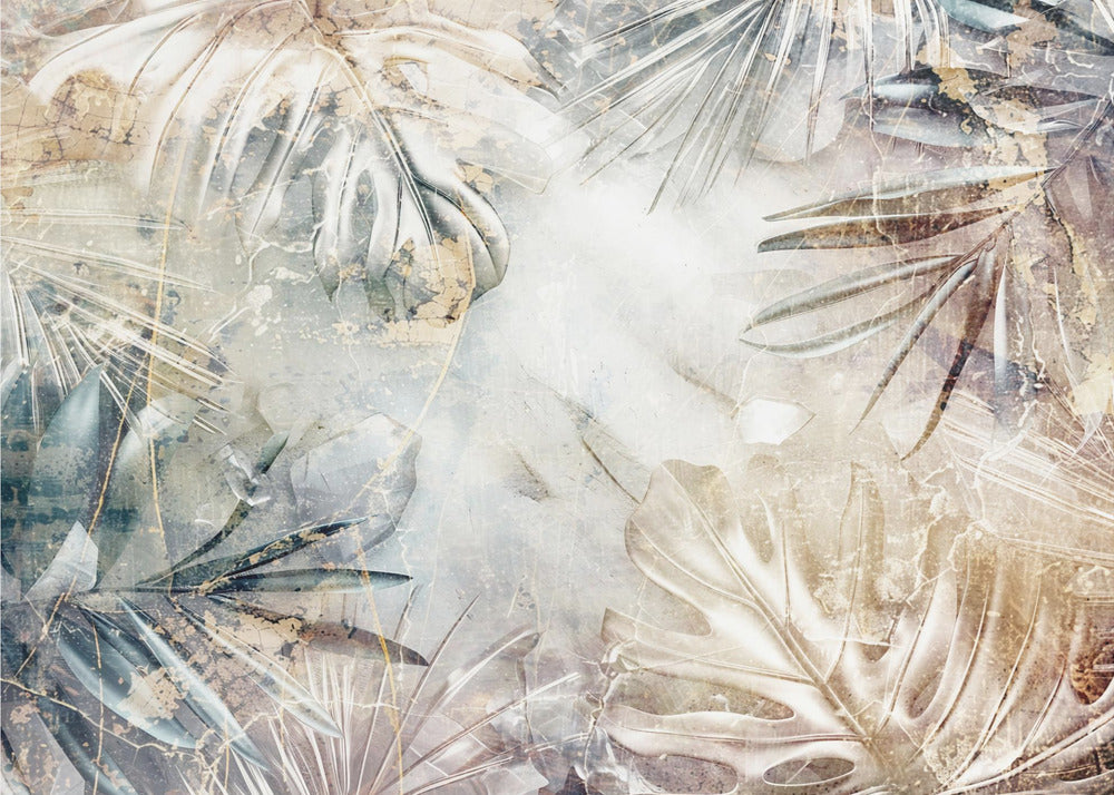 Feuilles Art Floral Illustration 02 | Papier Peint Photo