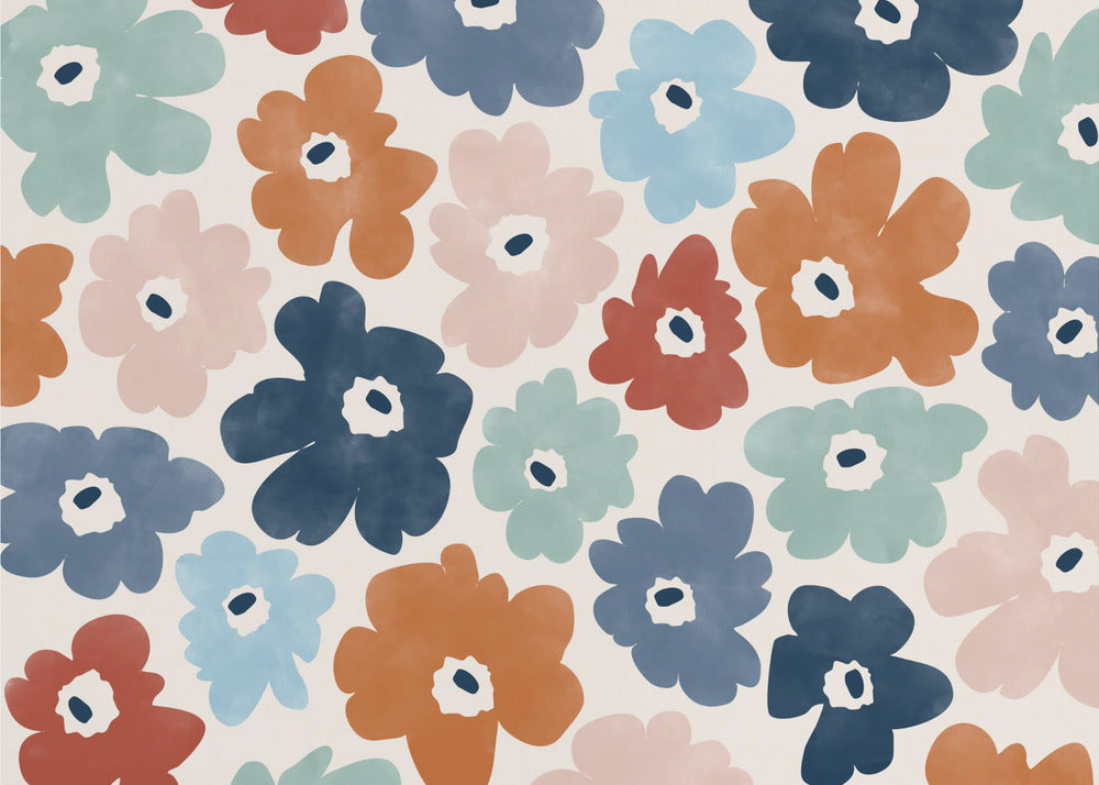 Motif floral coloré | Papier Peint Photo
