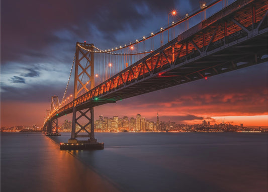 Bay Bridge bei Nacht | Fototapeten