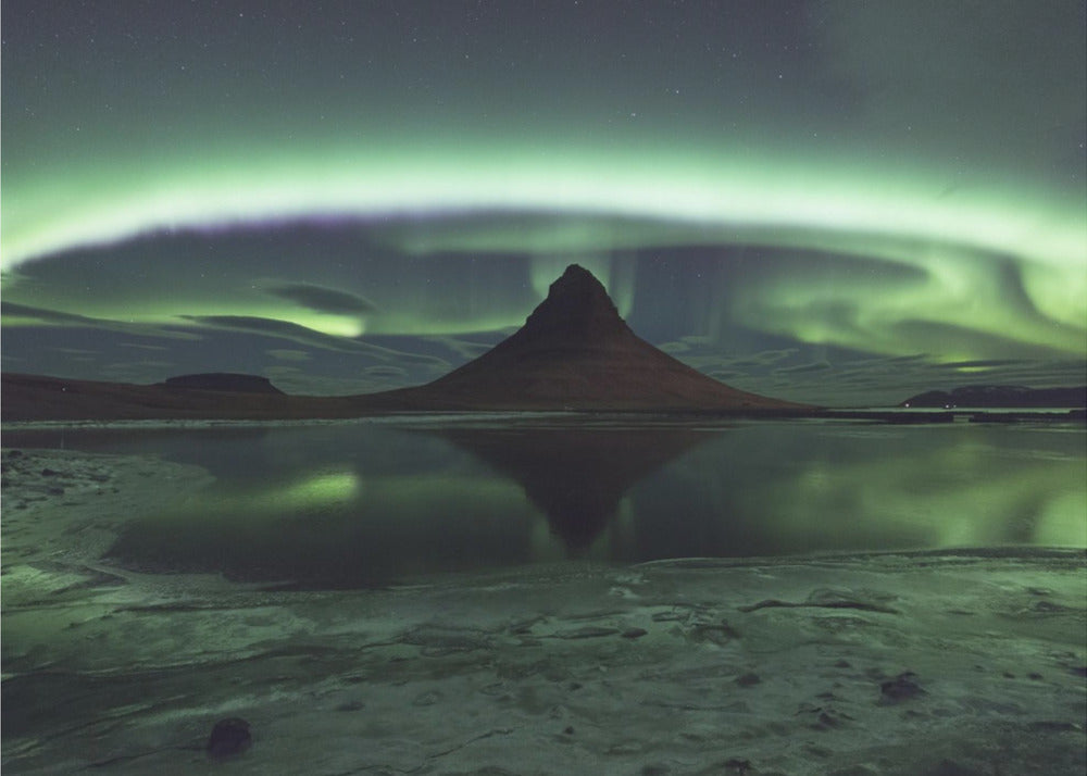 Aurore de Kirkjufell | Papier Peint Photo