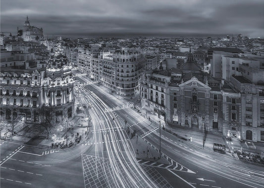 Lichter der Stadt Madrid | Poster - Kunstdruck