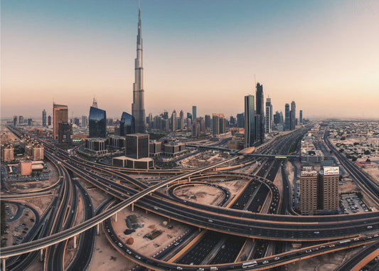 Panorama dello skyline di Dubai | Poster - Stampe d’Arte