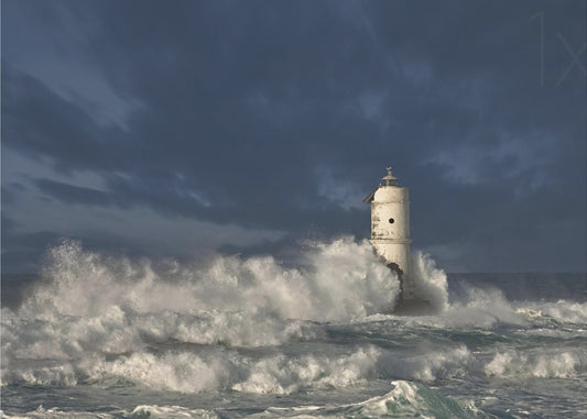 Faro di Mangiabarche(Calasetta-Sardegna) | Carta da Parati Fotografica
