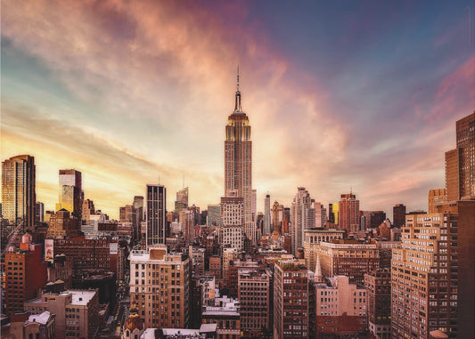 Sonnenuntergang in Midtown | Poster - Kunstdruck