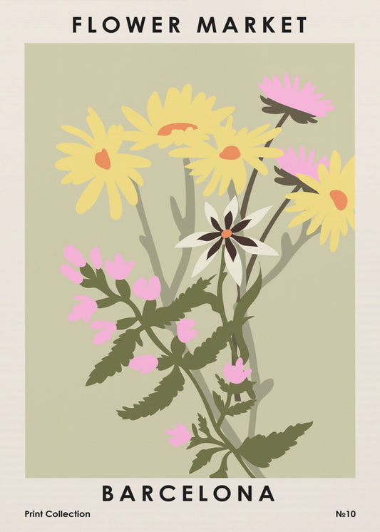 Blomstermarknaden i Barcelona | Canvas