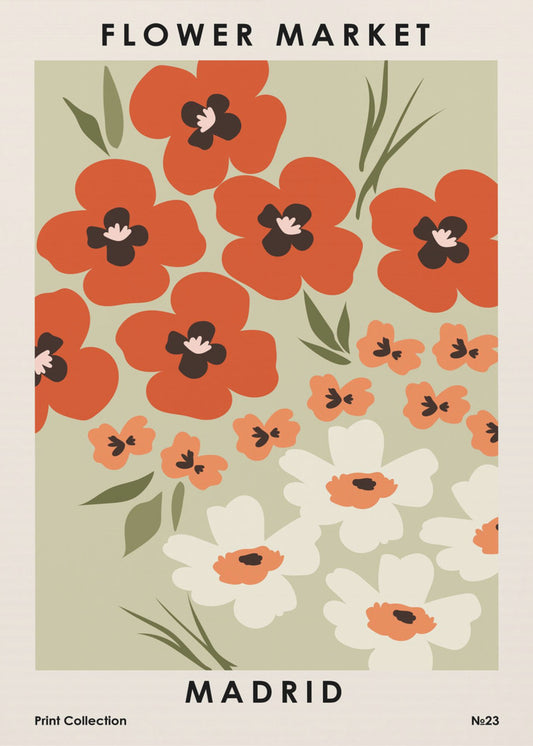Blomstermarknaden Madrid | Canvas