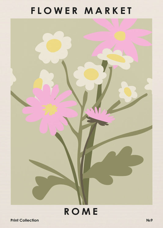 Blomstermarknaden i Rom | Canvas