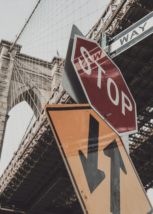 Brooklyn Bridgen pysäkki | Canvastaulut