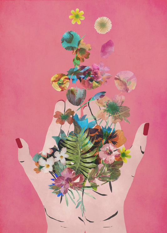 Fridas hender (rosa versjon) | Lerretsbilder