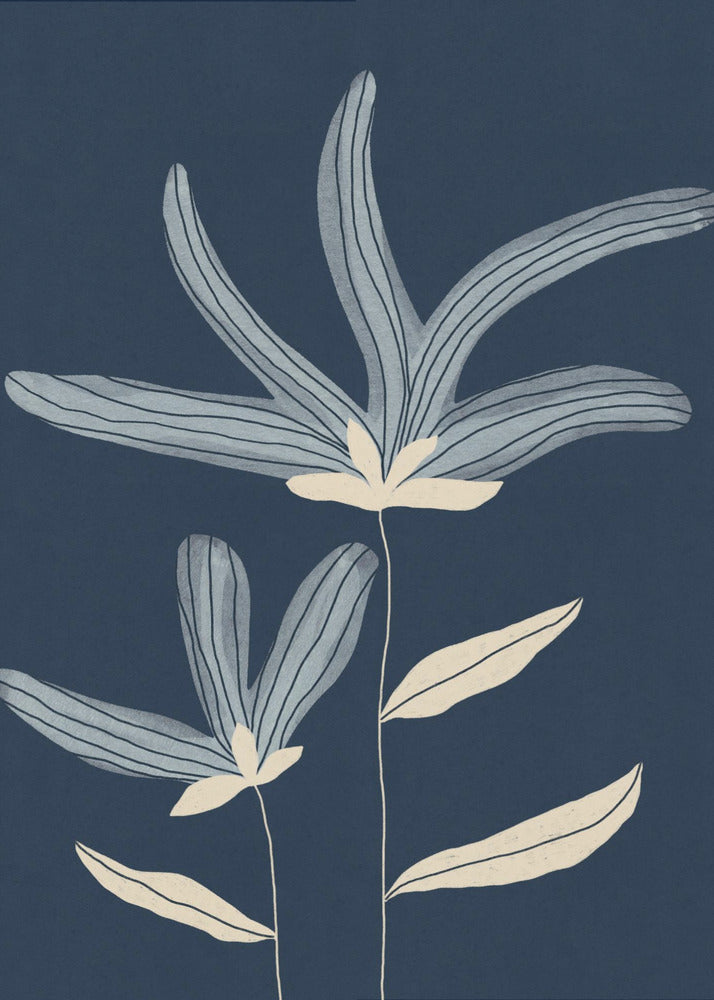 Två blommor | Canvas