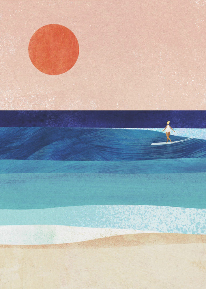 Chica surfista | Impresiones en Lienzo