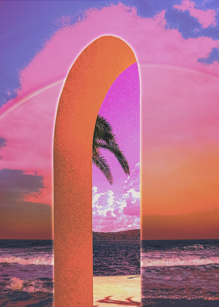 Portal Vaporwave | Leinwand-Bilder