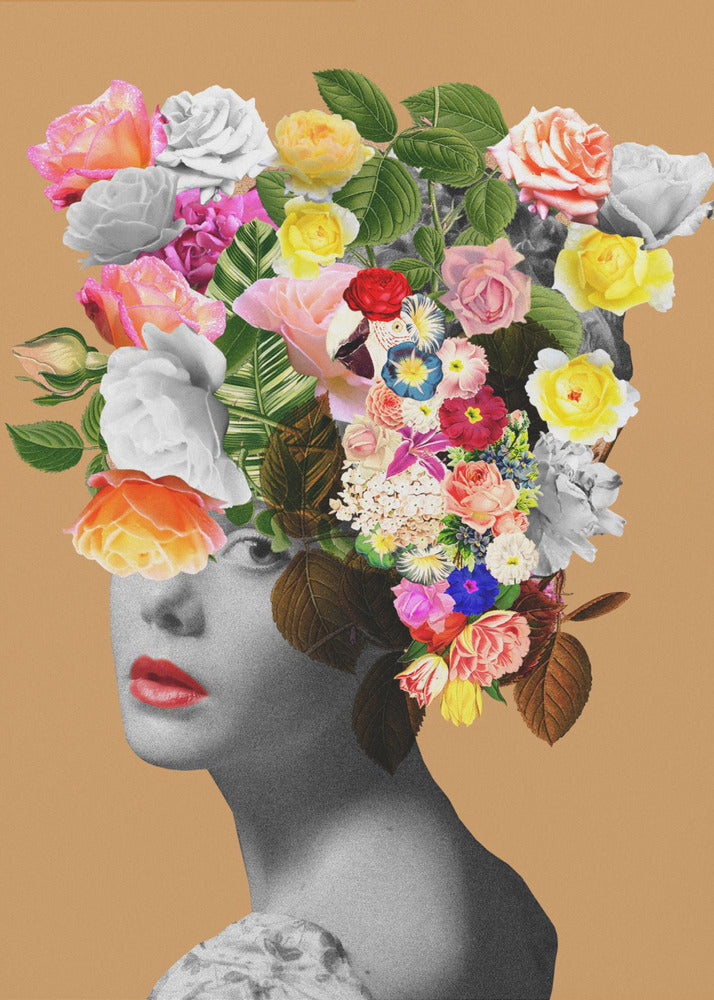 Retrato floral | Impresiones en Lienzo
