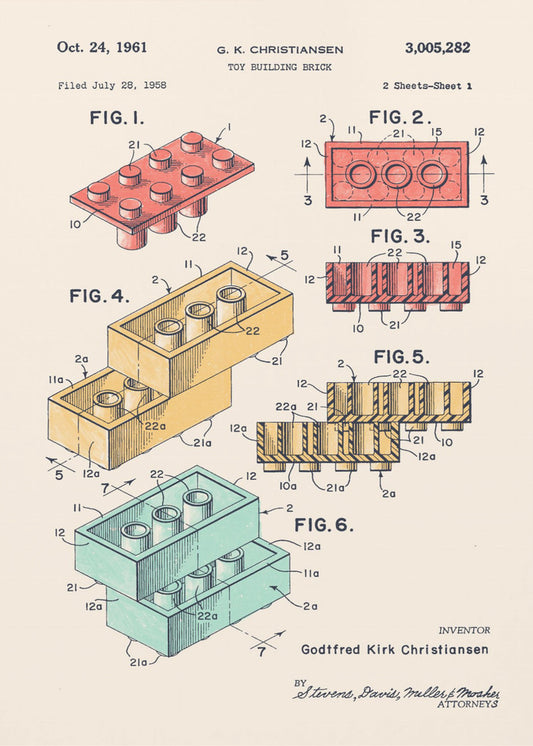 Lego-farger | Lerretsbilder