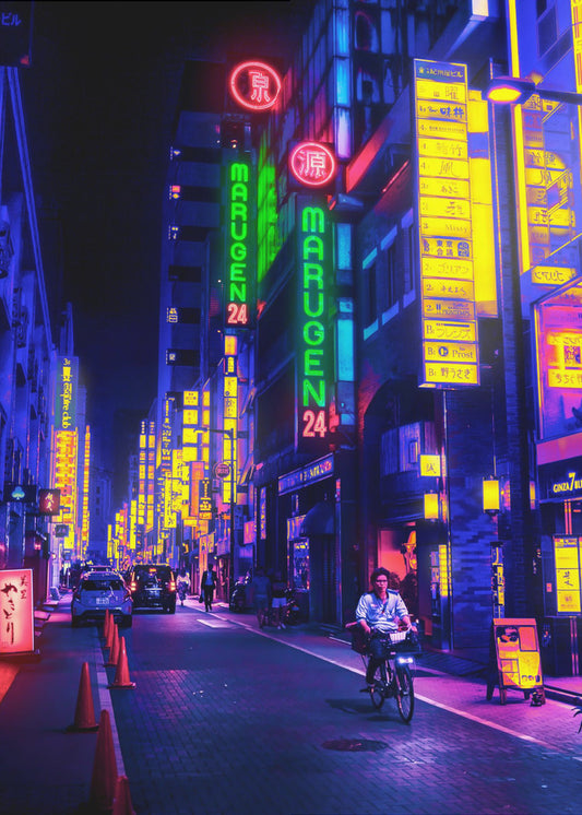 Rue du Néon | Tableaux sur Toile