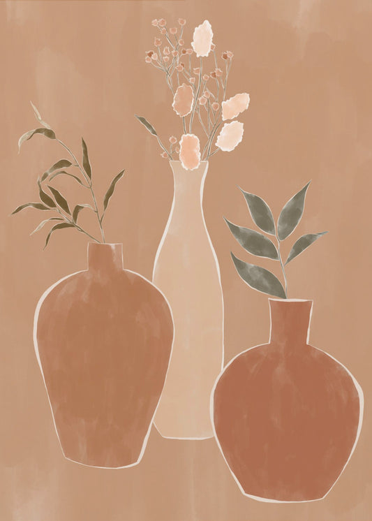 Set of Flower Vases | Poster