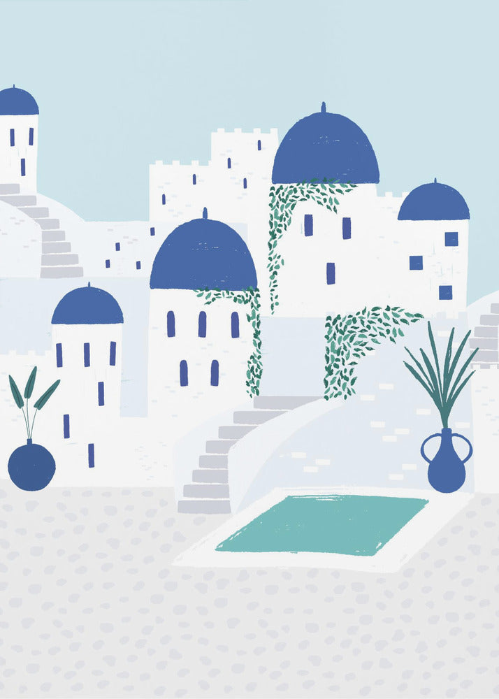 Santorini | Impresiones en Lienzo