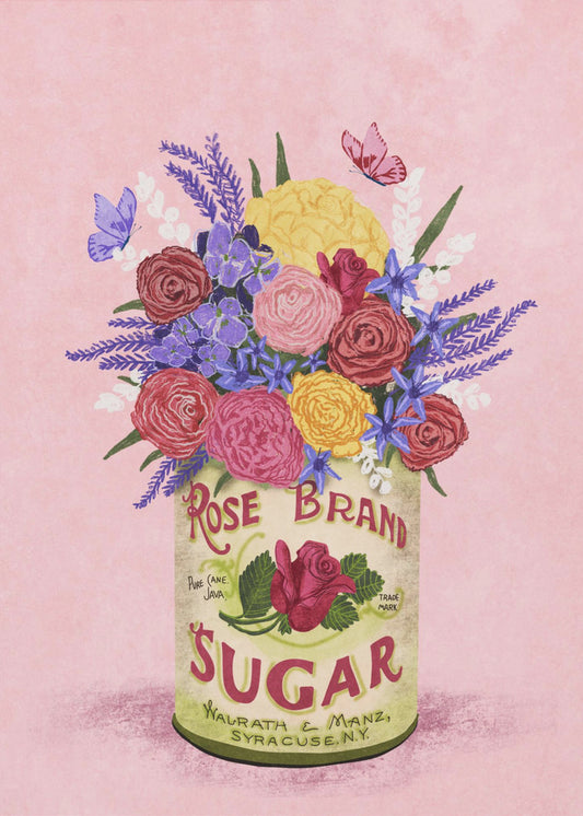 Flores en lata vintage | Impresiones en Lienzo