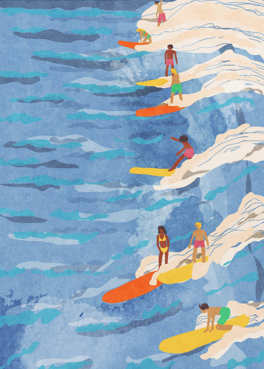 avslappnad surfing | Canvas