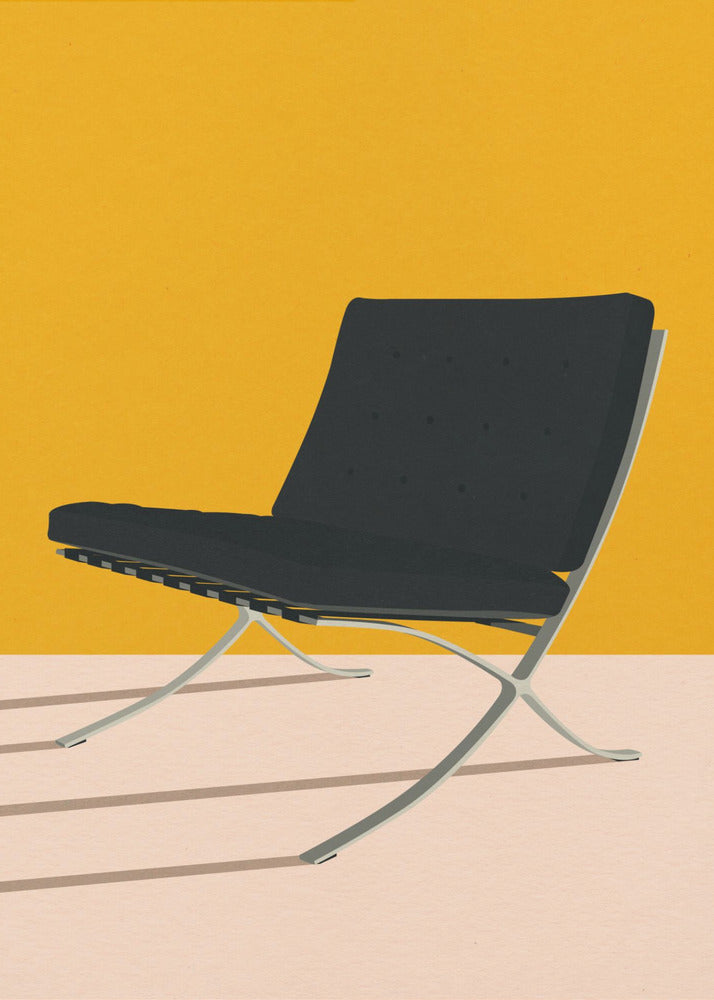 Barcelona stol av Mies Van Der Rohe | Canvas