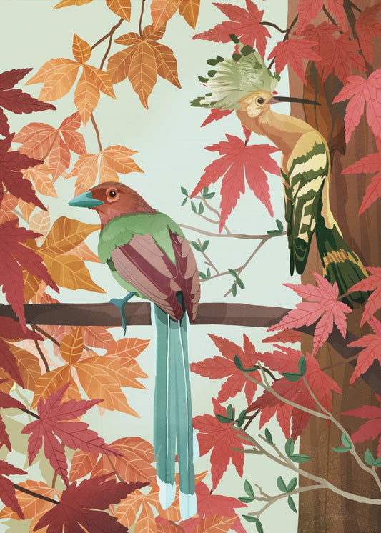 Oiseaux d'automne | Tableaux sur Toile
