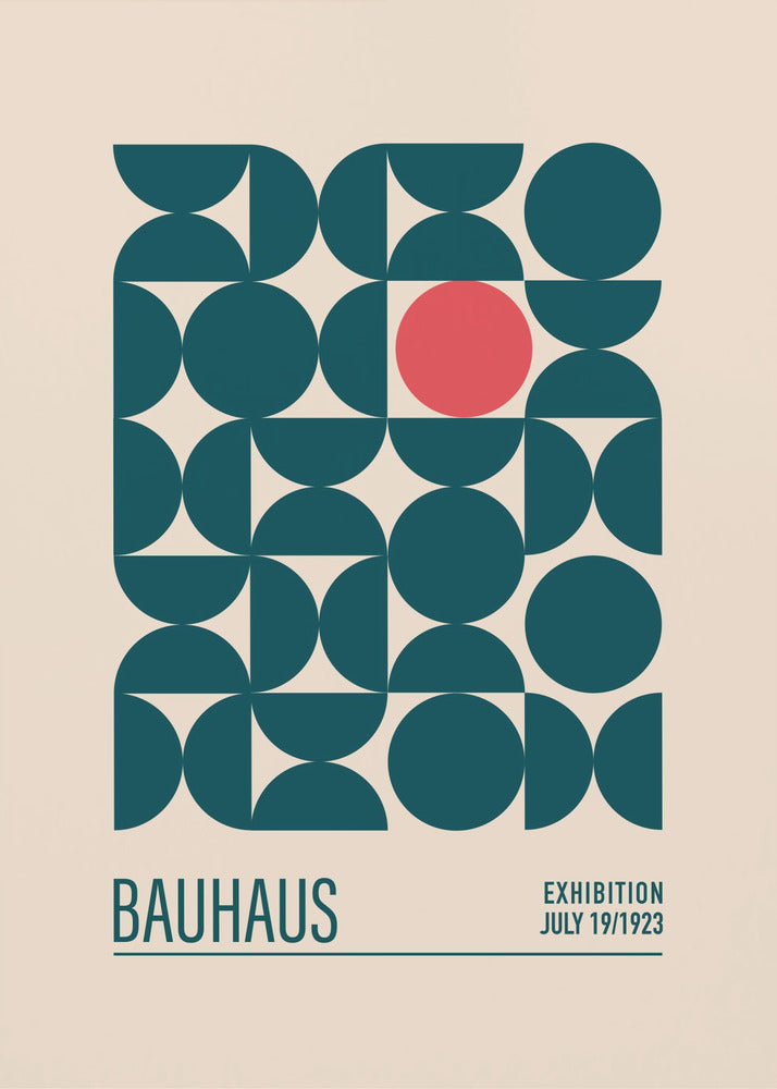 Bauhaus Blauwe Bollen | Canvasprints