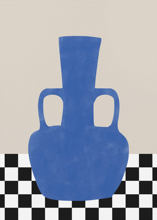 Azure Vase Chess Board | Canvas