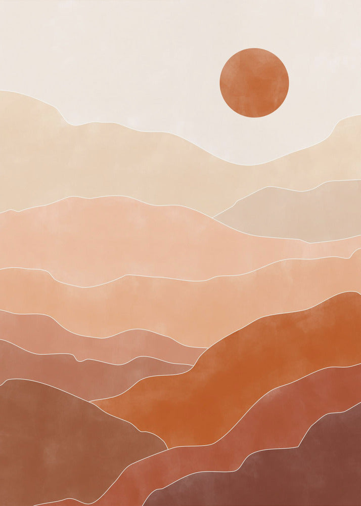 Amanecer en el desierto | Impresiones en Lienzo
