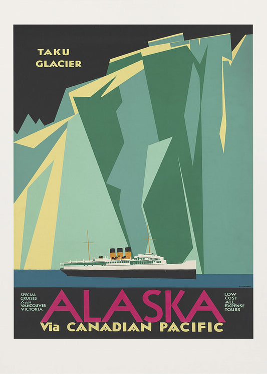 Alaska vía Canadian Pacific. Glaciar Taku | Impresiones en Lienzo