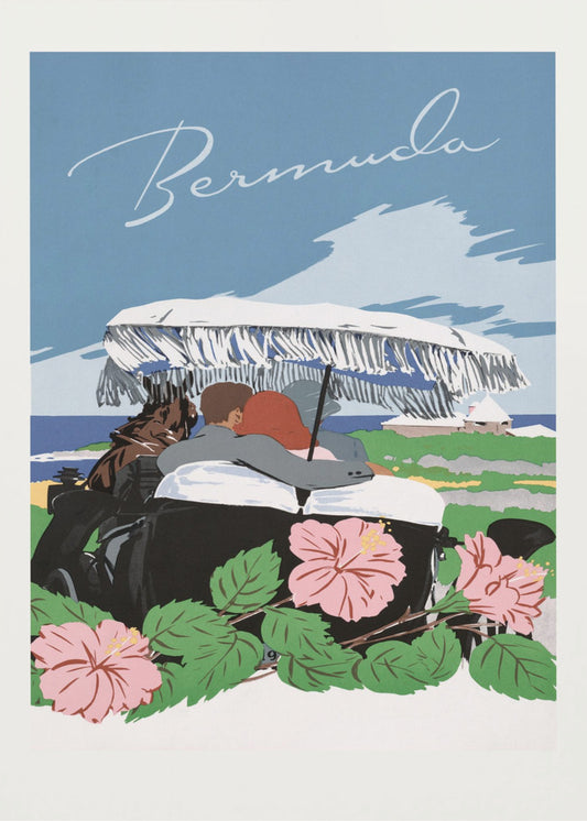 Bermudas (1940-1950) Por Adolph Treidler | Impresiones en Lienzo