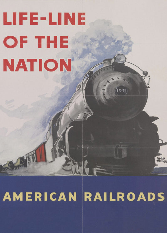 Les chemins de fer américains-Ligne de vie de la nation | Tableaux sur Toile