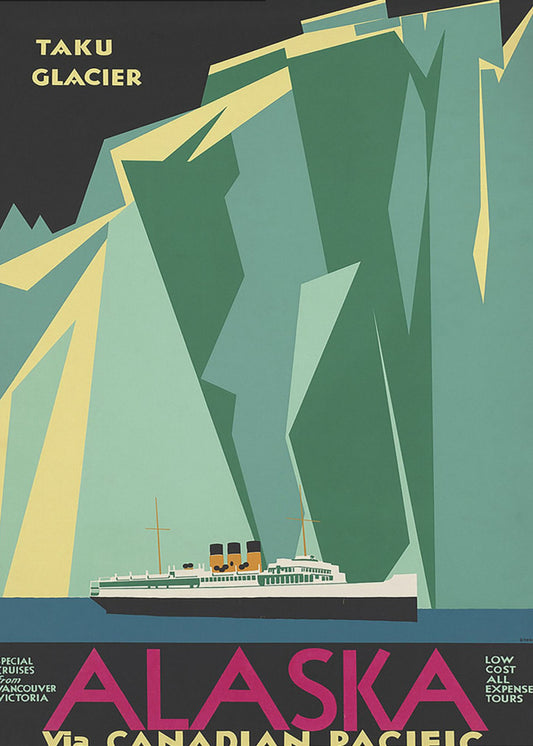 Alaska vía Canadian Pacific. Glaciar Taku - Sin fronteras | Impresiones en Lienzo