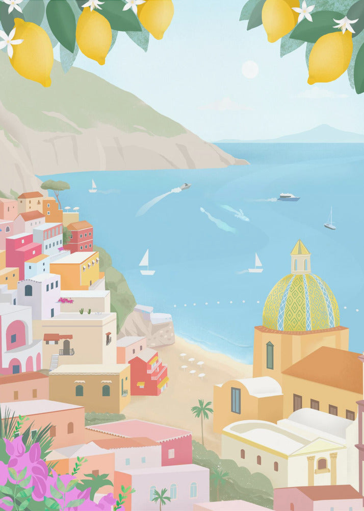 Positano, Italien | Leinwand-Bilder